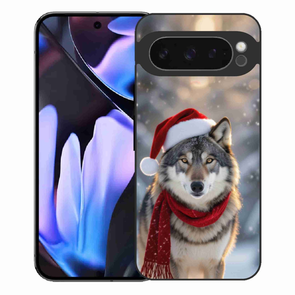 Gélový kryt mmCase na Google Pixel 9 Pro XL - vianočný vlk