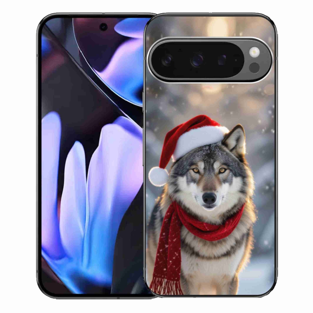 Gélový kryt mmCase na Google Pixel 9 Pro XL - vianočný vlk