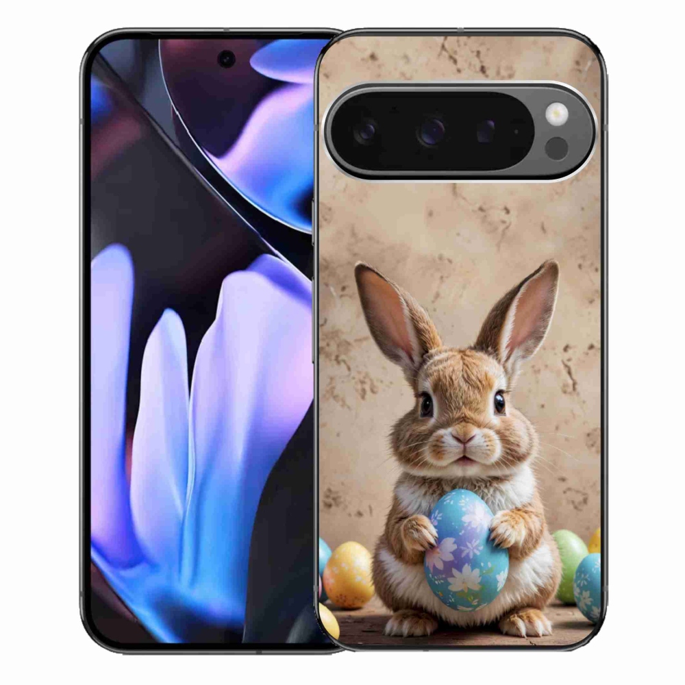 Gélový kryt mmCase na Google Pixel 9 Pro XL - veľkonočný zajačik