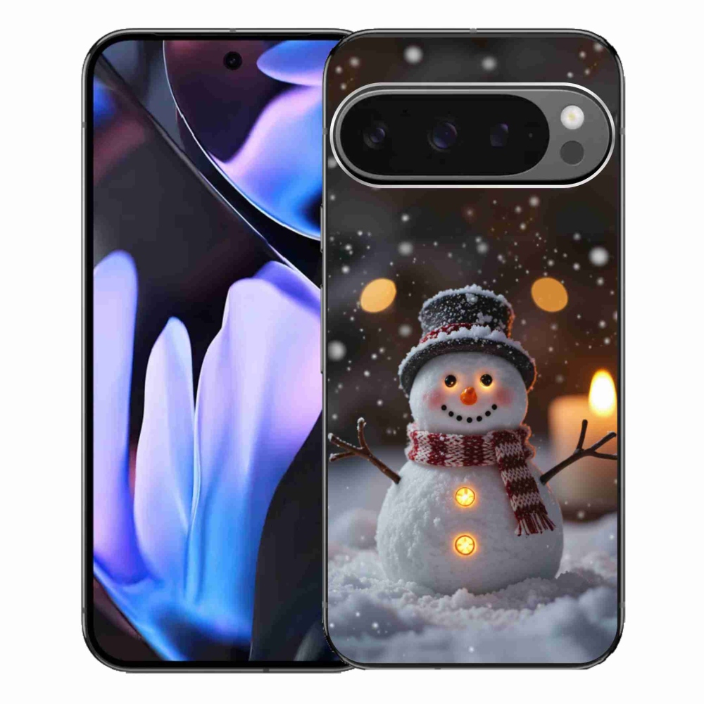 Gélový kryt mmCase na Google Pixel 9 Pro XL - veselý snehuliak