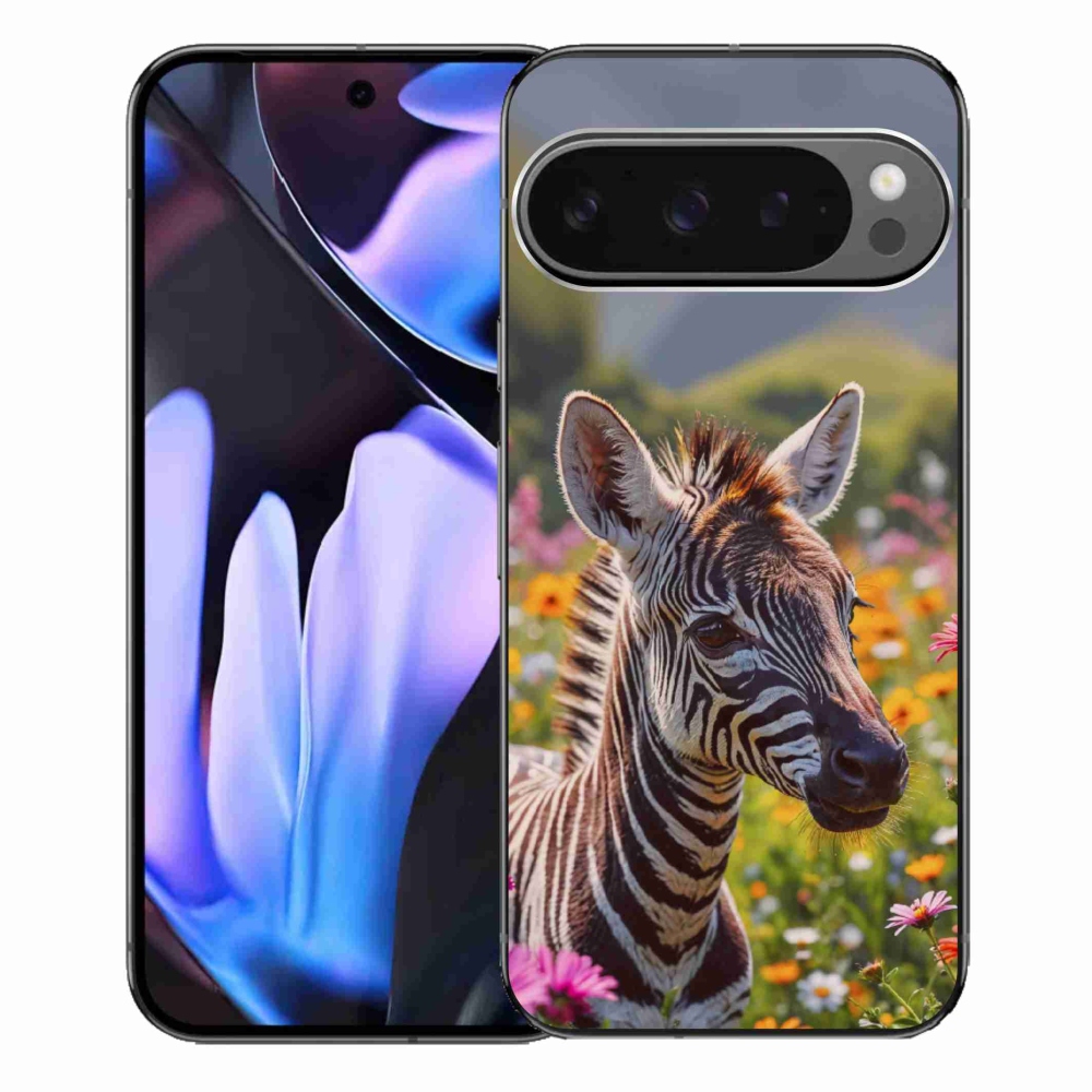 Gélový kryt mmCase na Google Pixel 9 Pro XL - zebra na lúke