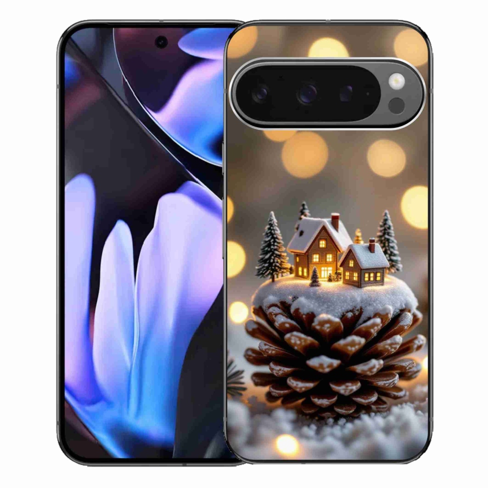 Gélový kryt mmCase na Google Pixel 9 Pro XL - zimná dedinka