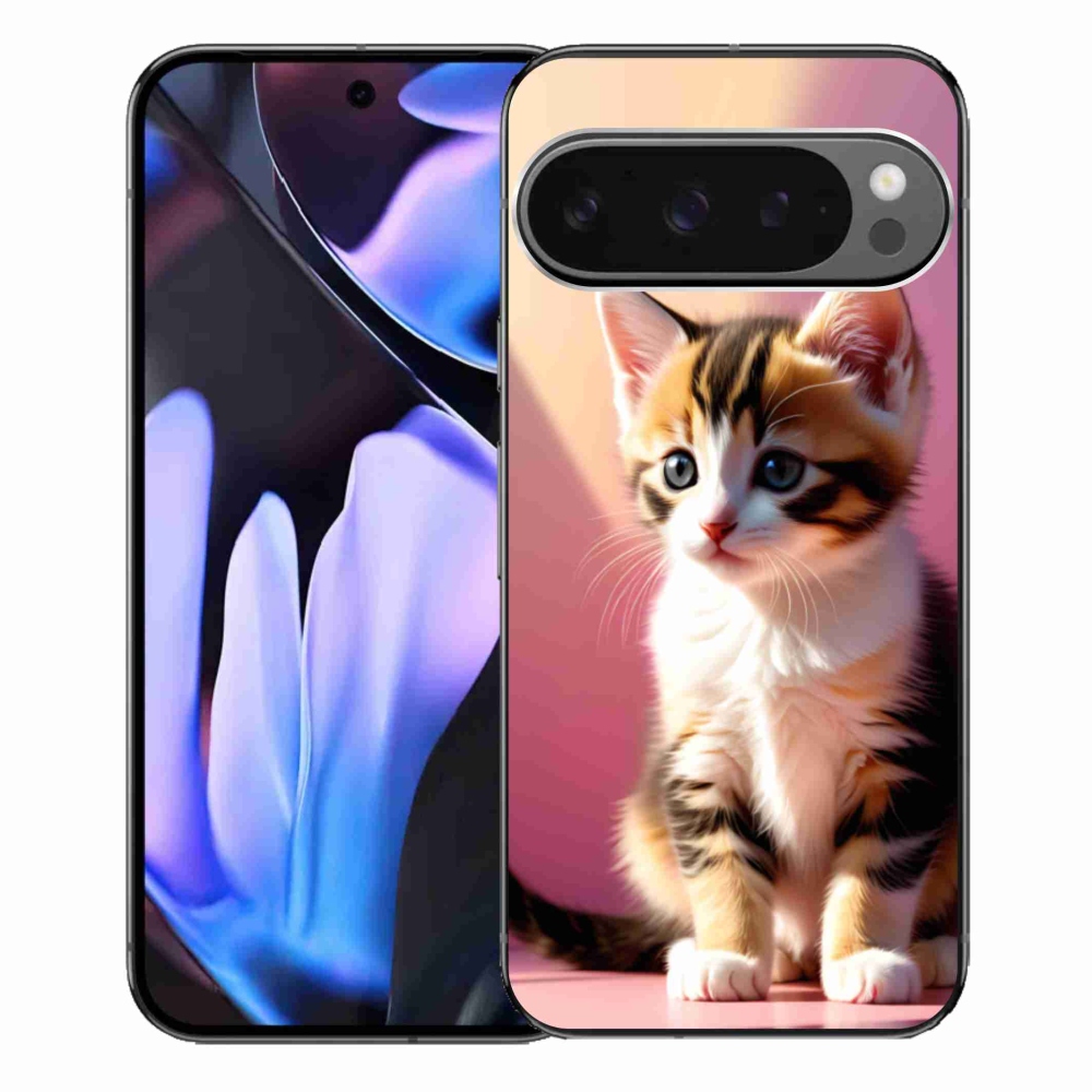 Gélový kryt mmCase na Google Pixel 9 Pro XL - zvedavé mačiatko 2