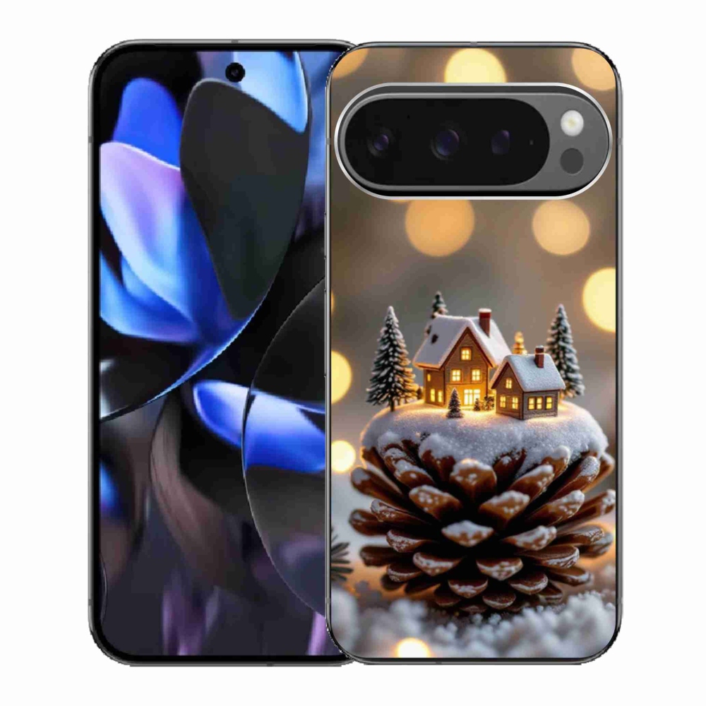 Gélový kryt mmCase na Google Pixel 9 Pro - zimná dedinka