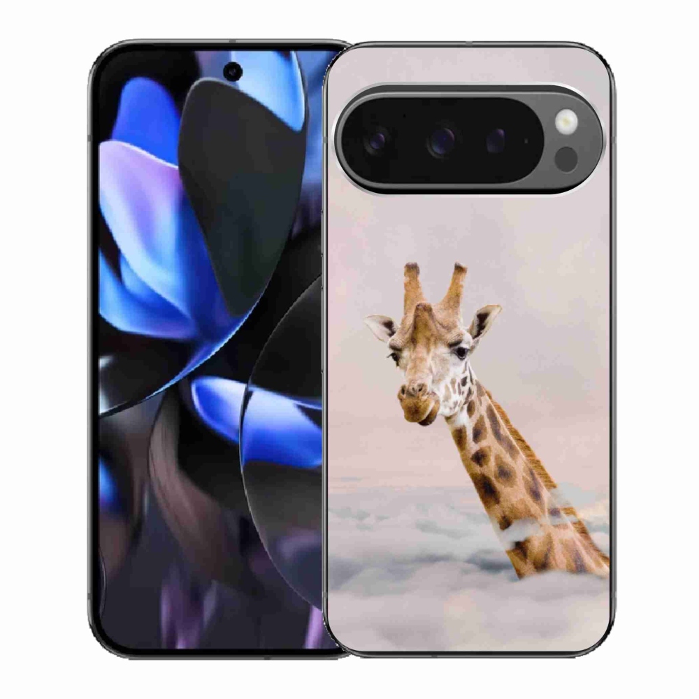 Gélový kryt mmCase na Google Pixel 9 Pro - žirafa v oblakoch