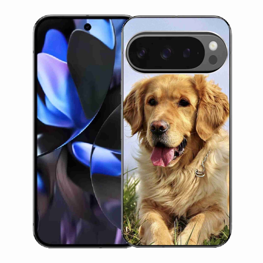 Gélový kryt mmCase na Google Pixel 9 Pro - zlatý retriever