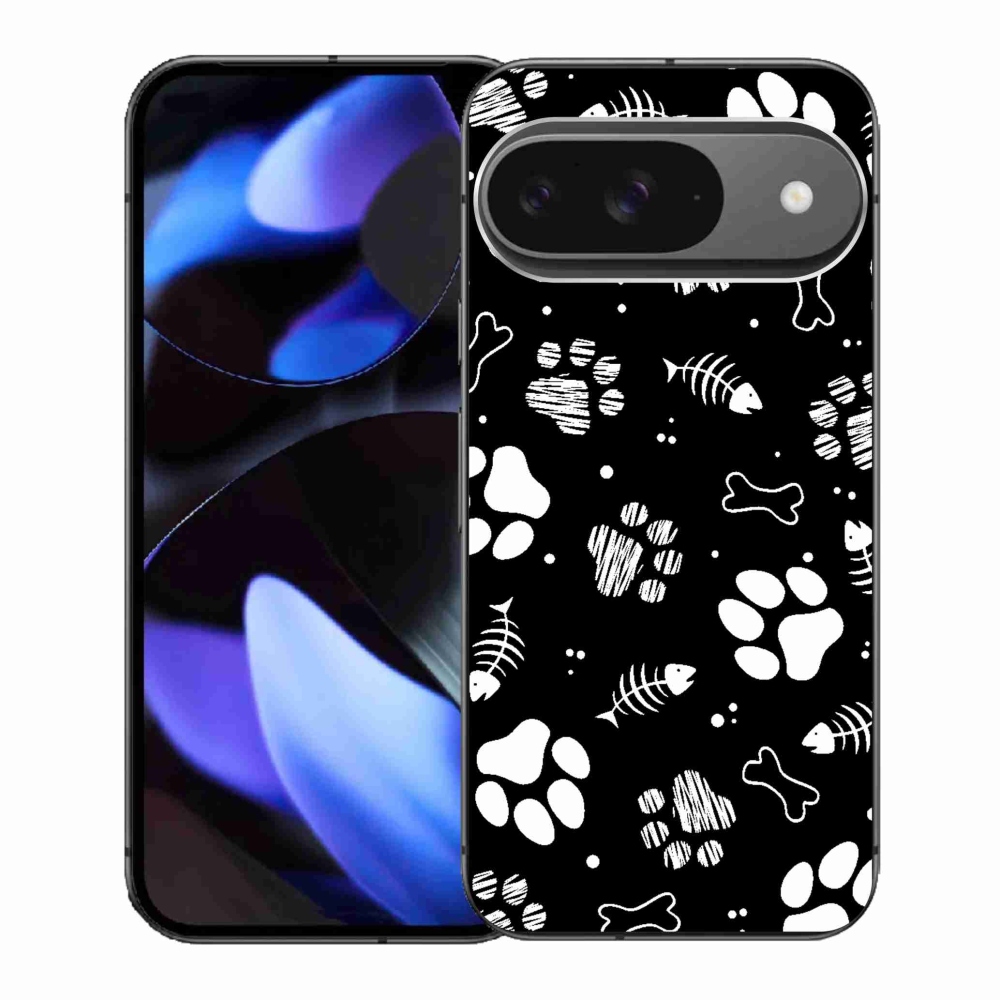Gélový kryt mmCase na Google Pixel 9 - psie labky