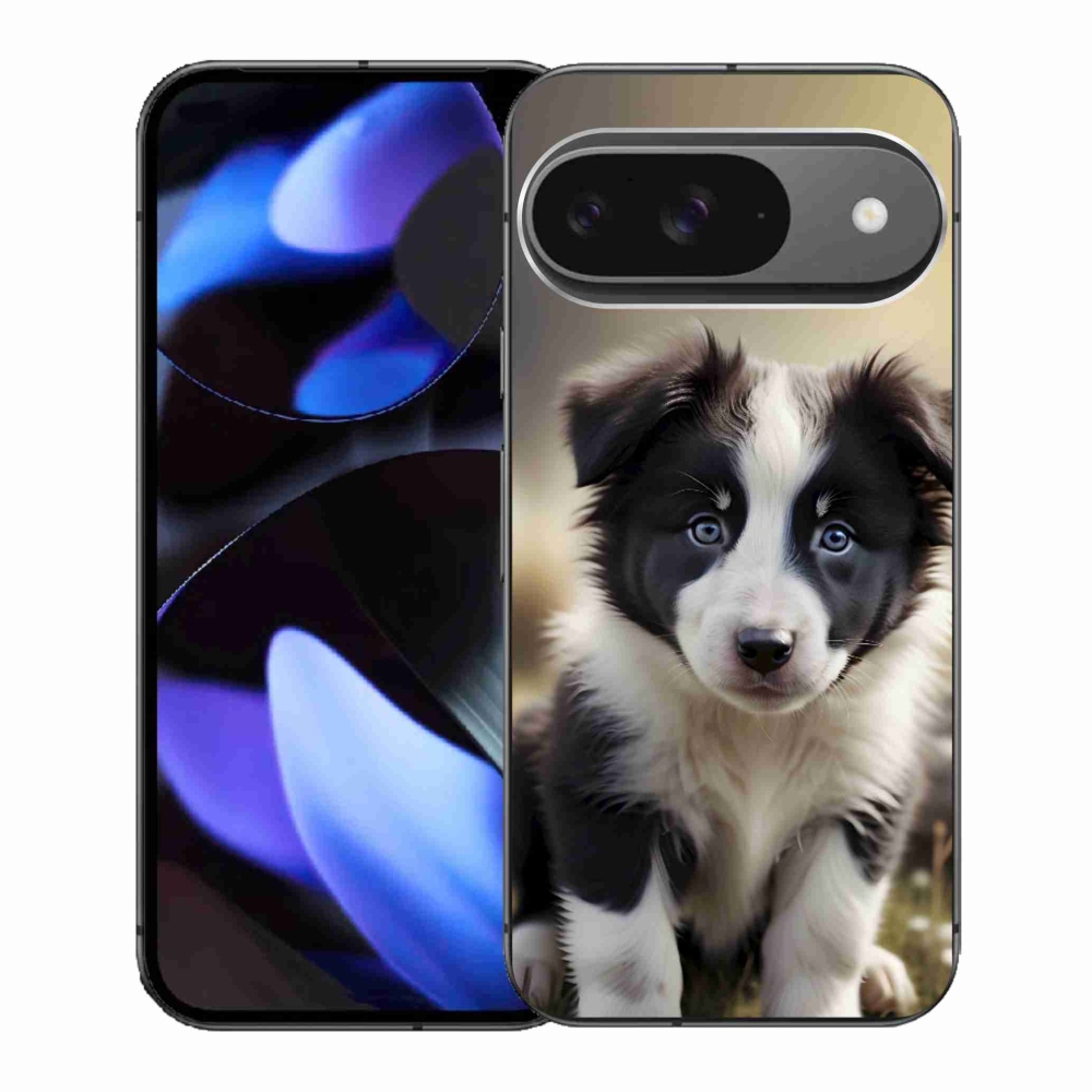 Gélový kryt mmCase na Google Pixel 9 - roztomilá border kólia