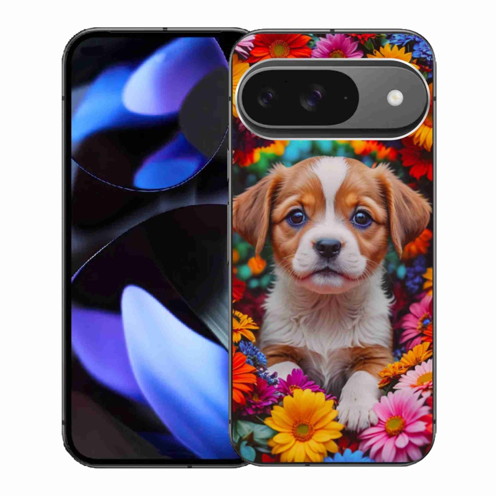 Gélový kryt mmCase na Google Pixel 9 - roztomilé šteňa