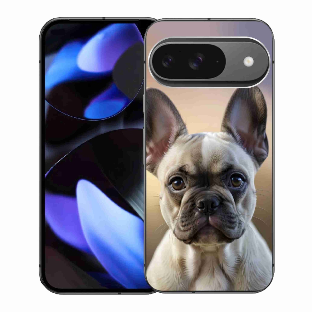 Gélový kryt mmCase na Google Pixel 9 - roztomilý francúzsky buldoček