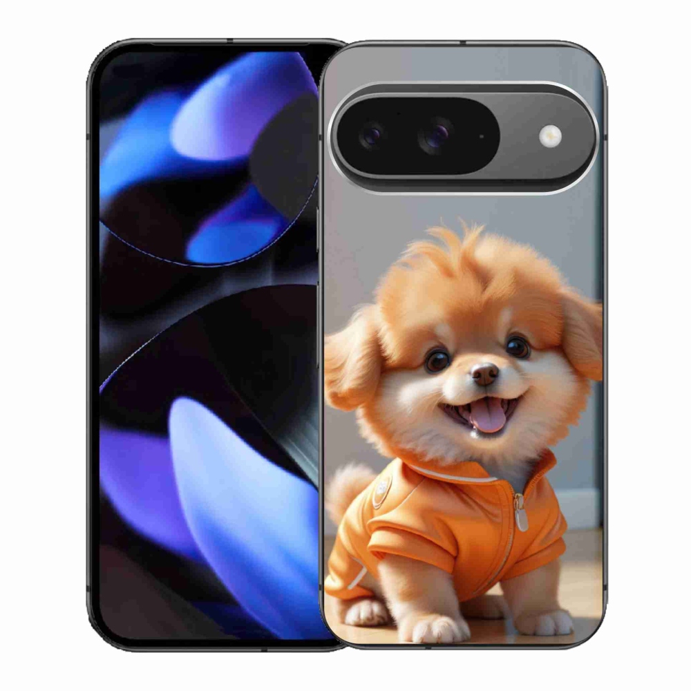 Gélový kryt mmCase na Google Pixel 9 - roztomilý pomeranian v mikine