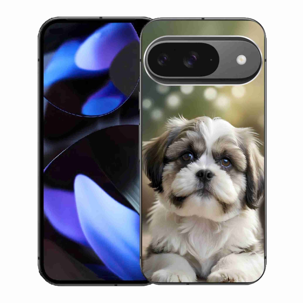 Gélový kryt mmCase na Google Pixel 9 - roztomilý shih-tzu