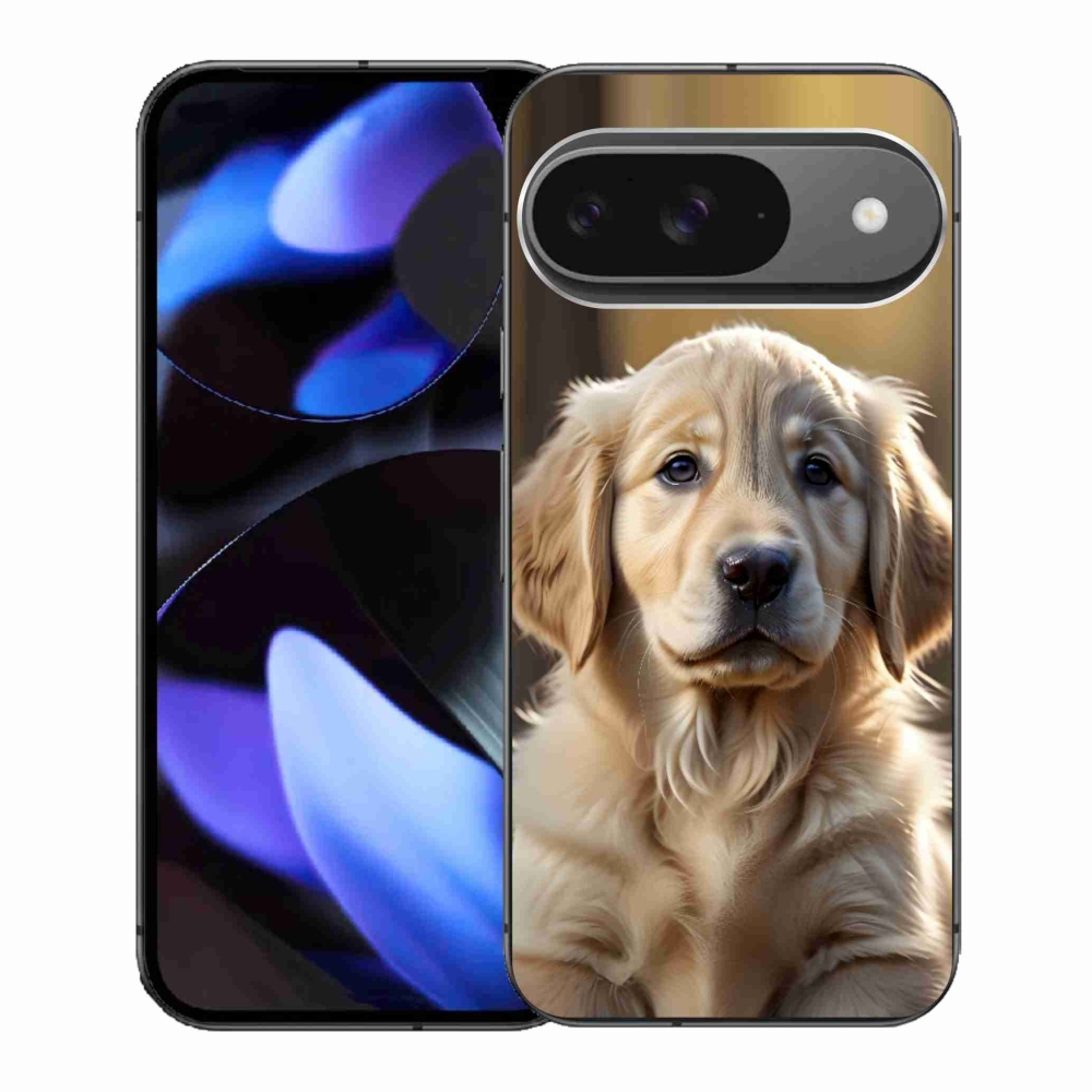Gélový kryt mmCase na Google Pixel 9 - roztomilý zlatý retriever