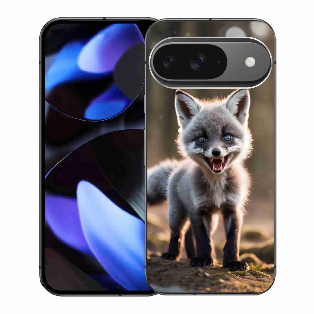 Gélový kryt mmCase na Google Pixel 9 - rozzúrená líška