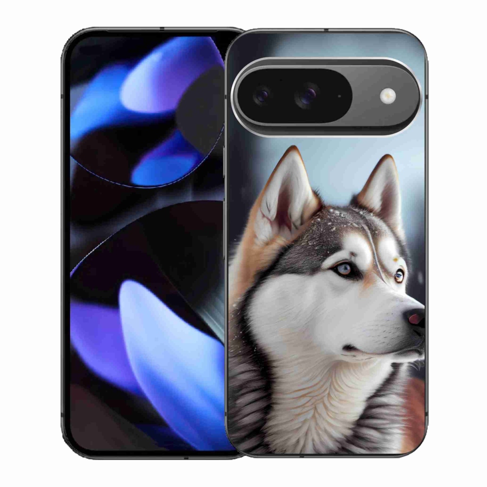 Gélový kryt mmCase na Google Pixel 9 - sibírsky husky