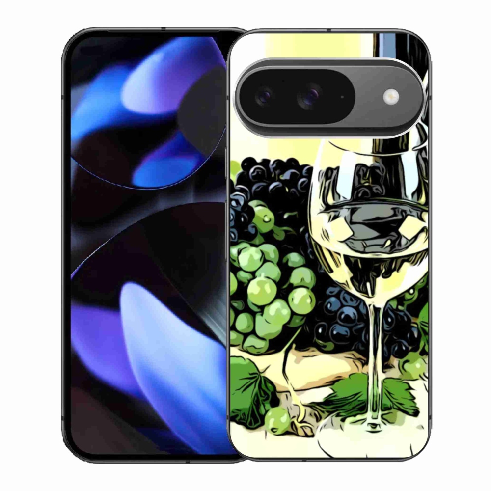 Gélový kryt mmCase na Google Pixel 9 - pohár vína