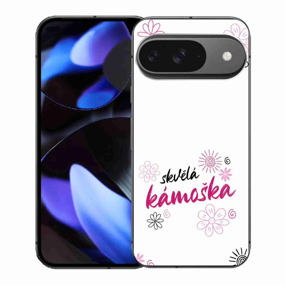 Gélový kryt mmCase na Google Pixel 9 - skvelá kamoška biele pozadie