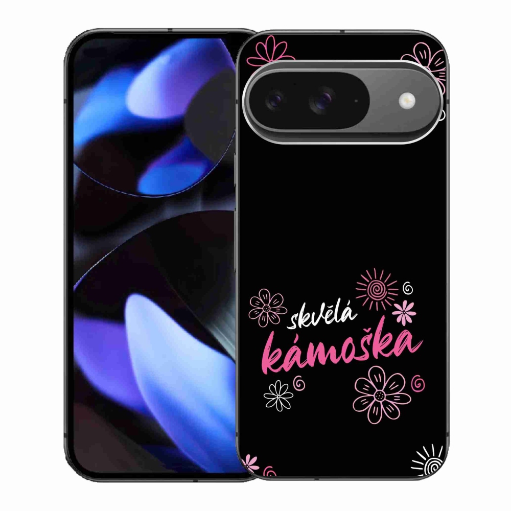 Gélový kryt mmCase na Google Pixel 9 - skvelá kamoška čierne pozadie