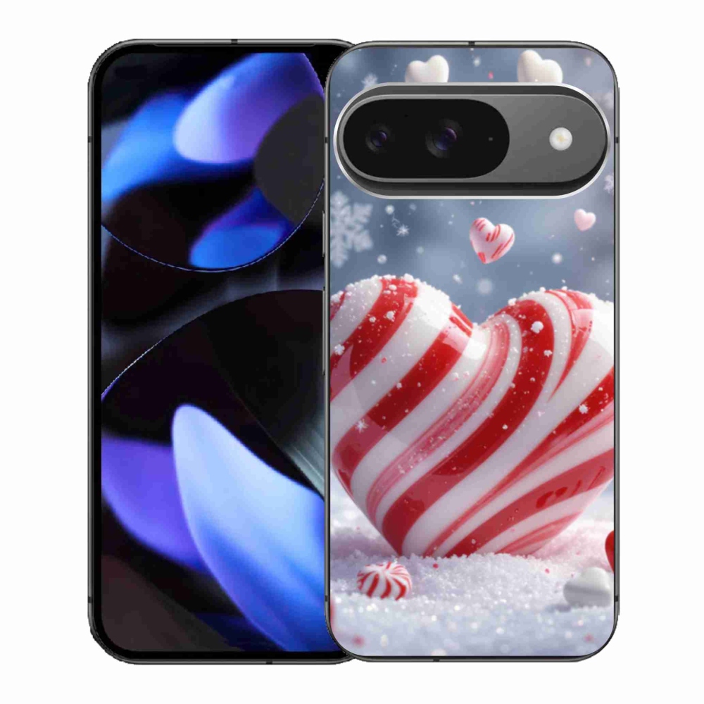 Gélový kryt mmCase na Google Pixel 9 - sladké srdce