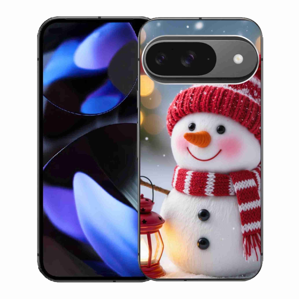 Gélový kryt mmCase na Google Pixel 9 - snehuliak 2