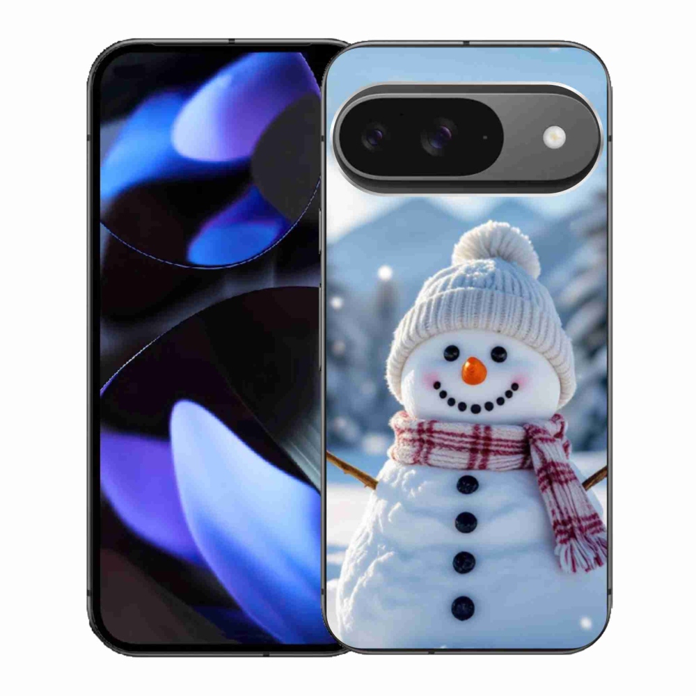 Gélový kryt mmCase na Google Pixel 9 - snehuliak 3