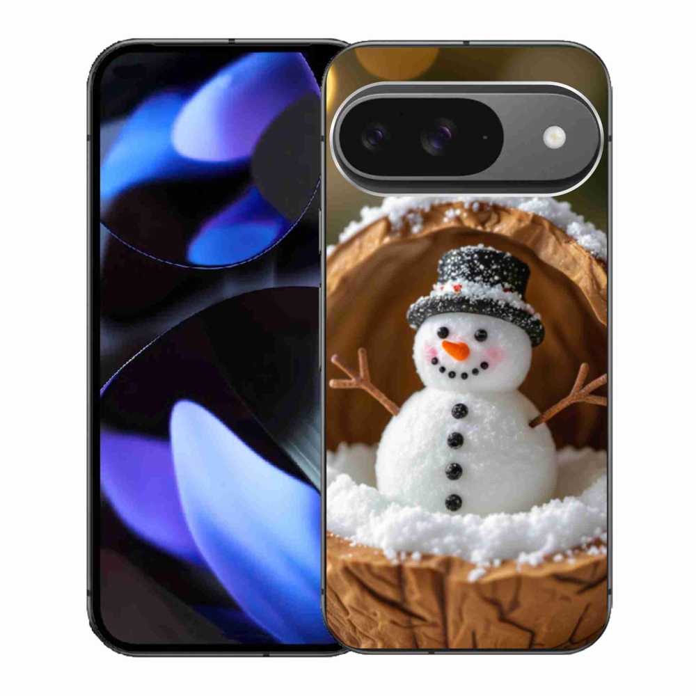 Gélový kryt mmCase na Google Pixel 9 - snehuliak 4