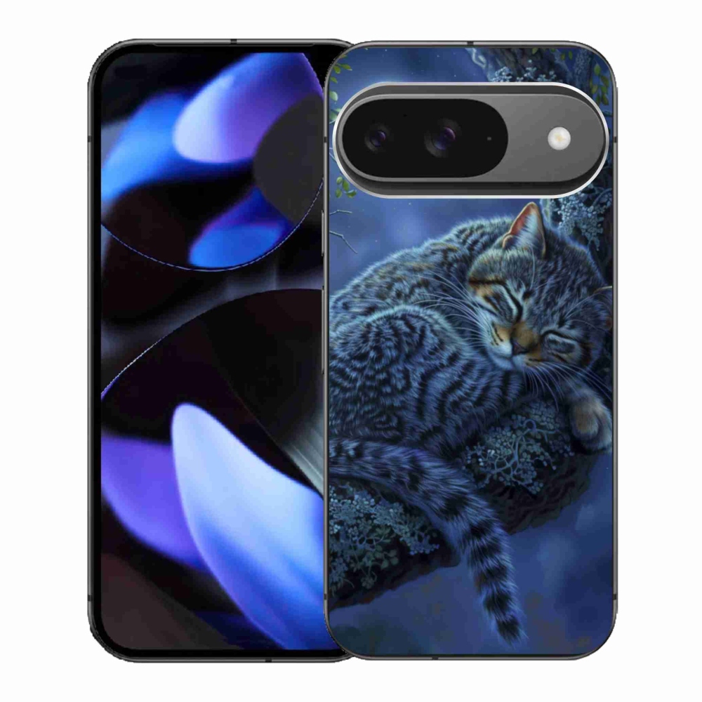 Gélový kryt mmCase na Google Pixel 9 - spiaca mačka