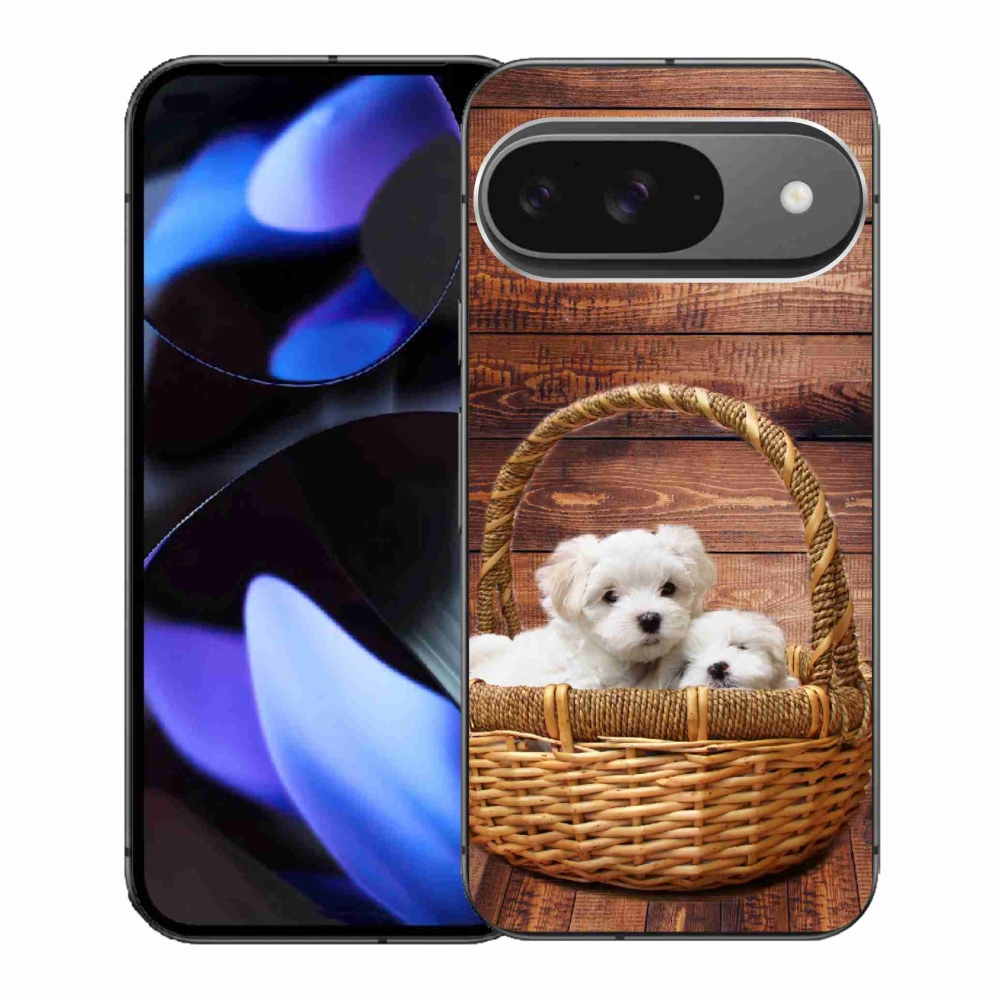 Gélový kryt mmCase na Google Pixel 9 - šteniatka
