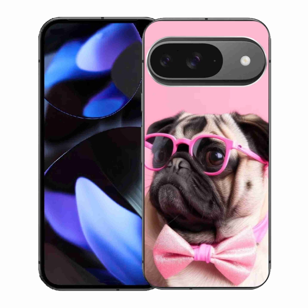 Gélový kryt mmCase na Google Pixel 9 - štýlový mops