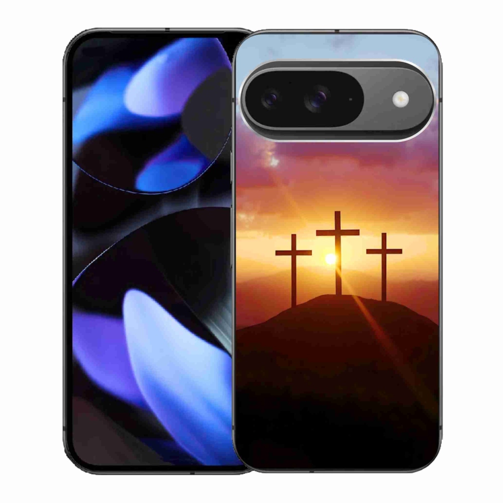 Gélový kryt mmCase na Google Pixel 9 - tri kríža