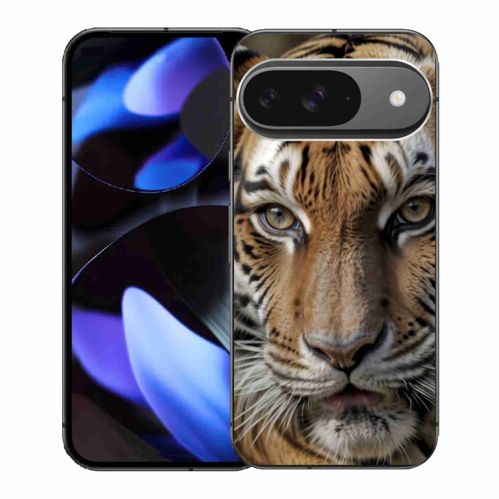 Gélový kryt mmCase na Google Pixel 9 - tigrie pohľad