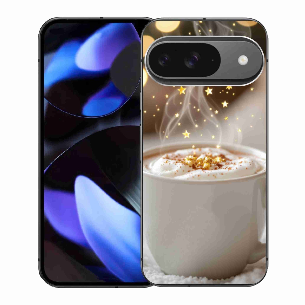 Gélový kryt mmCase na Google Pixel 9 - vianočný horúci nápoj