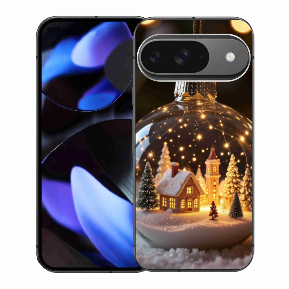 Gélový kryt mmCase na Google Pixel 9 - vianočné gule 3