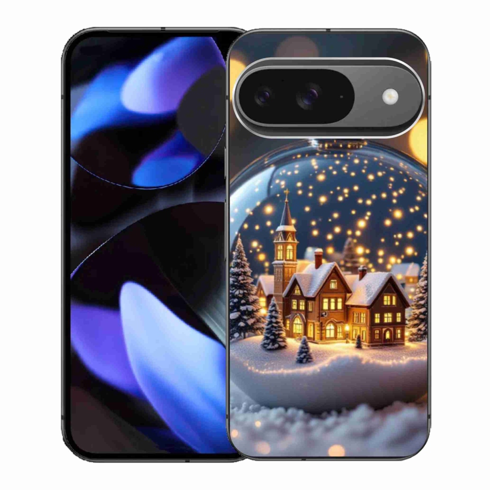 Gélový kryt mmCase na Google Pixel 9 - vianočné gule 4