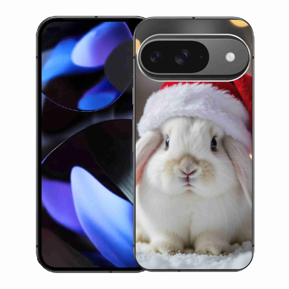 Gélový kryt mmCase na Google Pixel 9 - vianočný králik