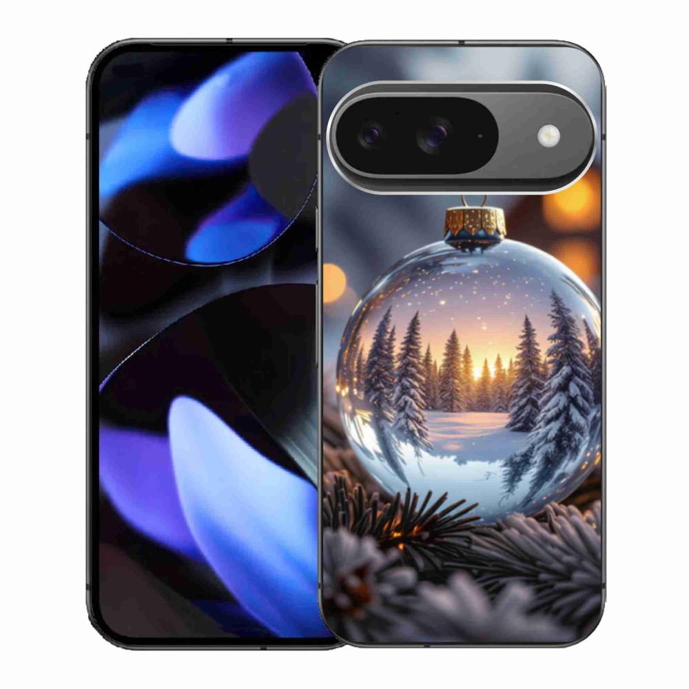 Gélový kryt mmCase na Google Pixel 9 - vianočná ozdoba