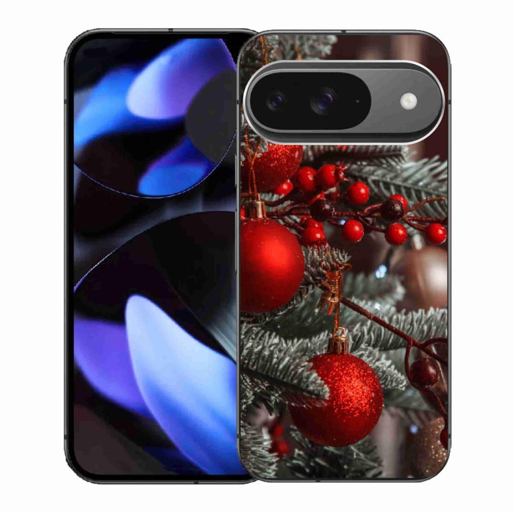 Gélový kryt mmCase na Google Pixel 9 - vianočné ozdoby 2