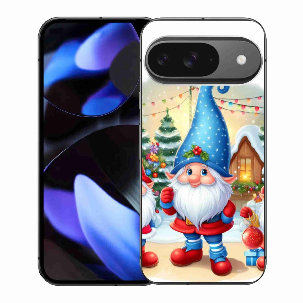 Gélový kryt mmCase na Google Pixel 9 - vianočné škriatkovia