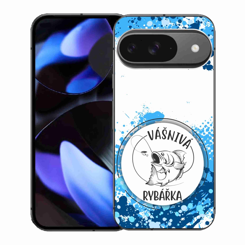 Gélový kryt mmCase na Google Pixel 9 - vášnivá rybárka biele pozadie
