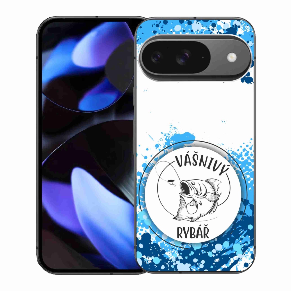 Gélový kryt mmCase na Google Pixel 9 - vášnivý rybár biele pozadie