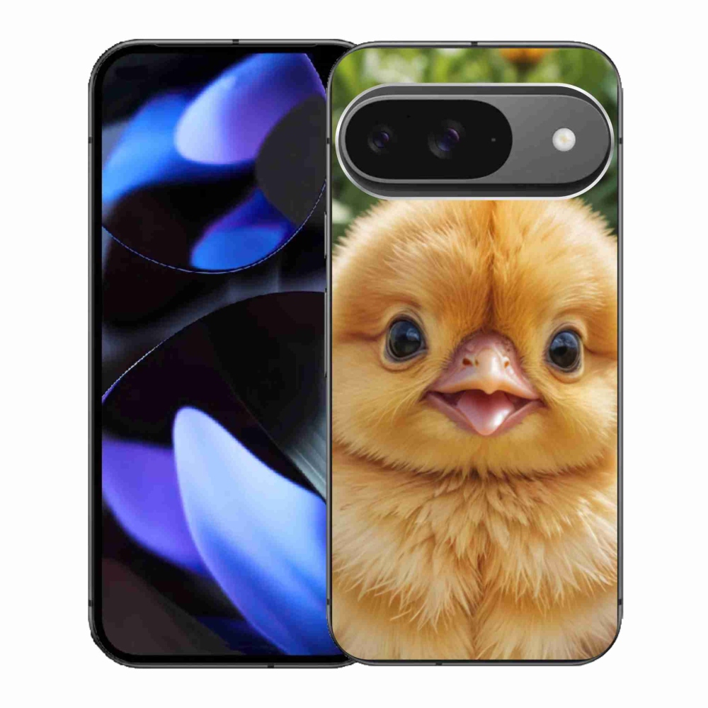 Gélový kryt mmCase na Google Pixel 9 - veselé kuriatko