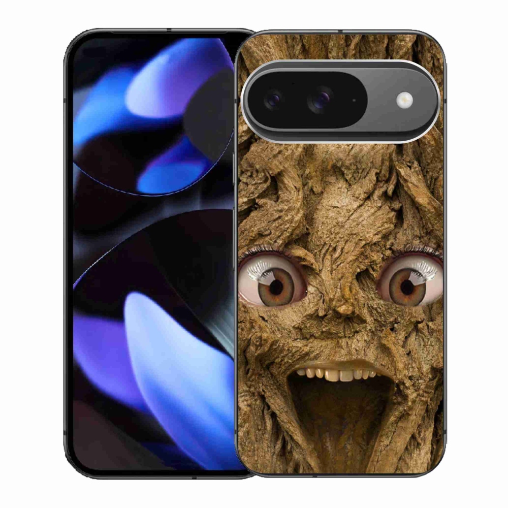 Gélový kryt mmCase na Google Pixel 9 - veselý strom s očami