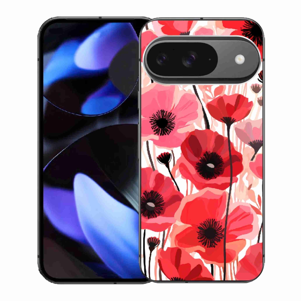 Gélový kryt mmCase na Google Pixel 9 - vlčí mak 1