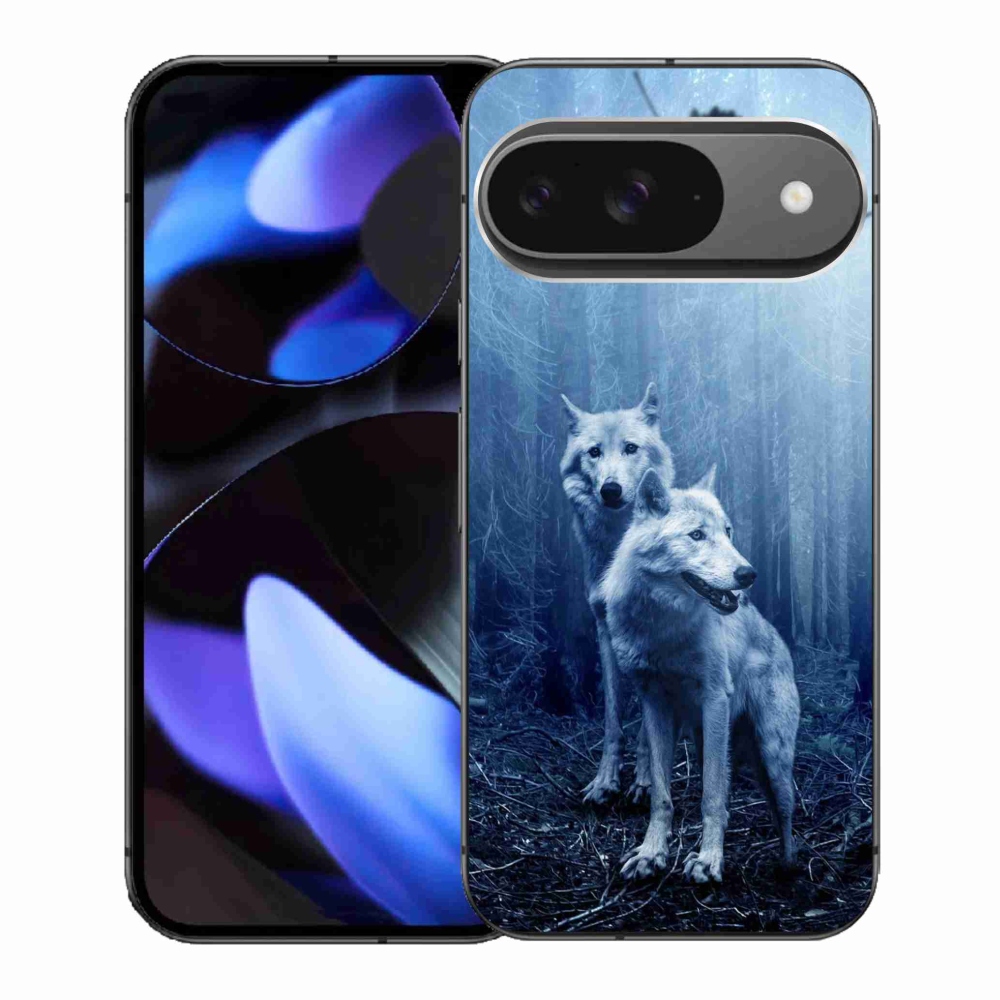 Gélový kryt mmCase na Google Pixel 9 - vlci v lese