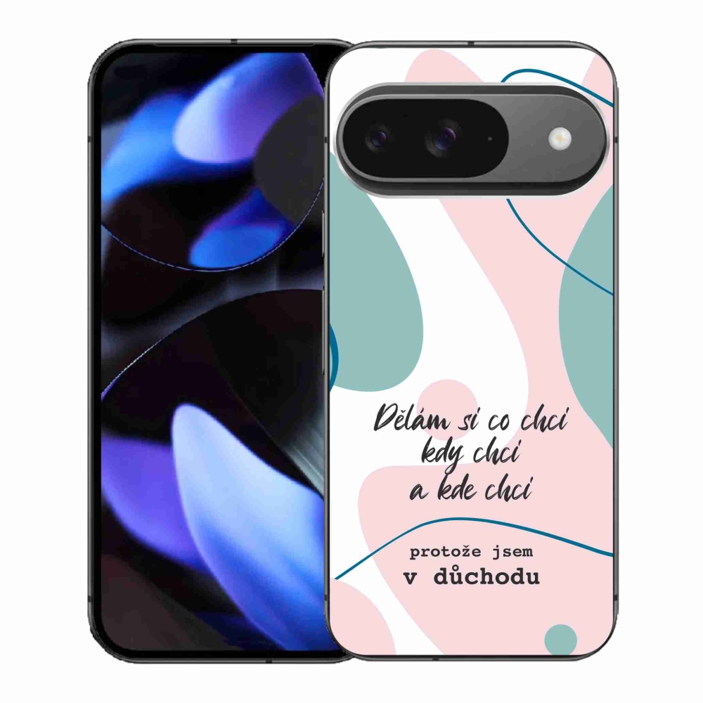 Gélový kryt mmCase na Google Pixel 9 - vtipný text 10 biele pozadie