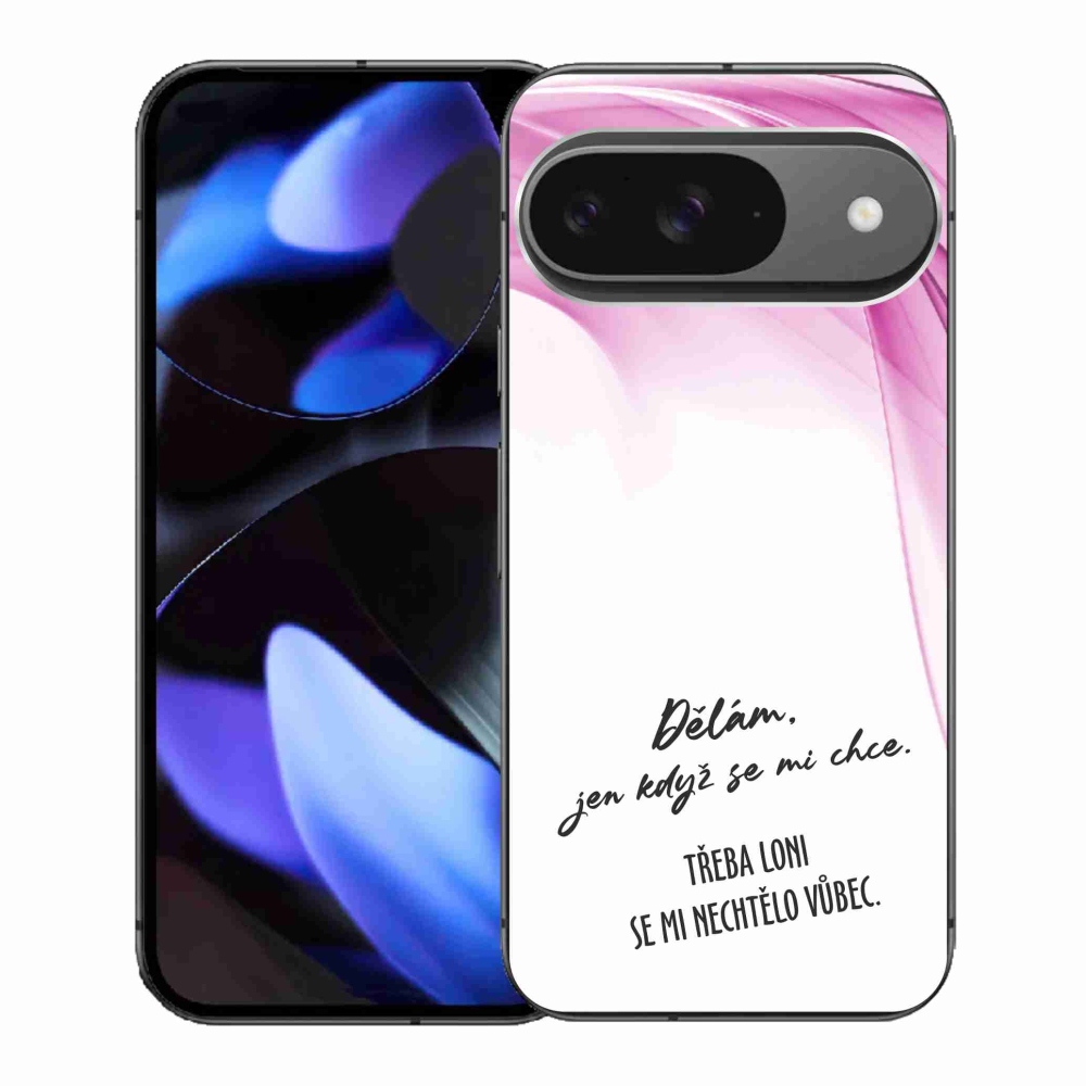 Gélový kryt mmCase na Google Pixel 9 - vtipný text 12 biele pozadie