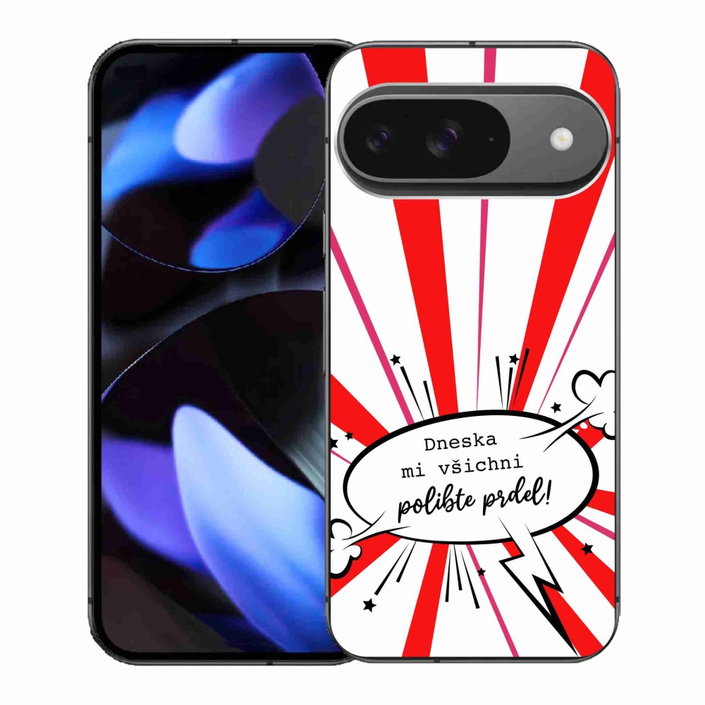Gélový kryt mmCase na Google Pixel 9 - vtipný text 15 biele pozadie