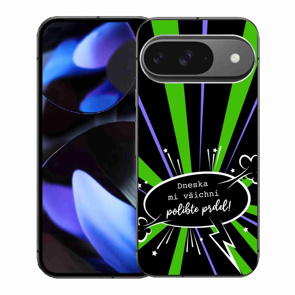 Gélový kryt mmCase na Google Pixel 9 - vtipný text 15 čierne pozadie