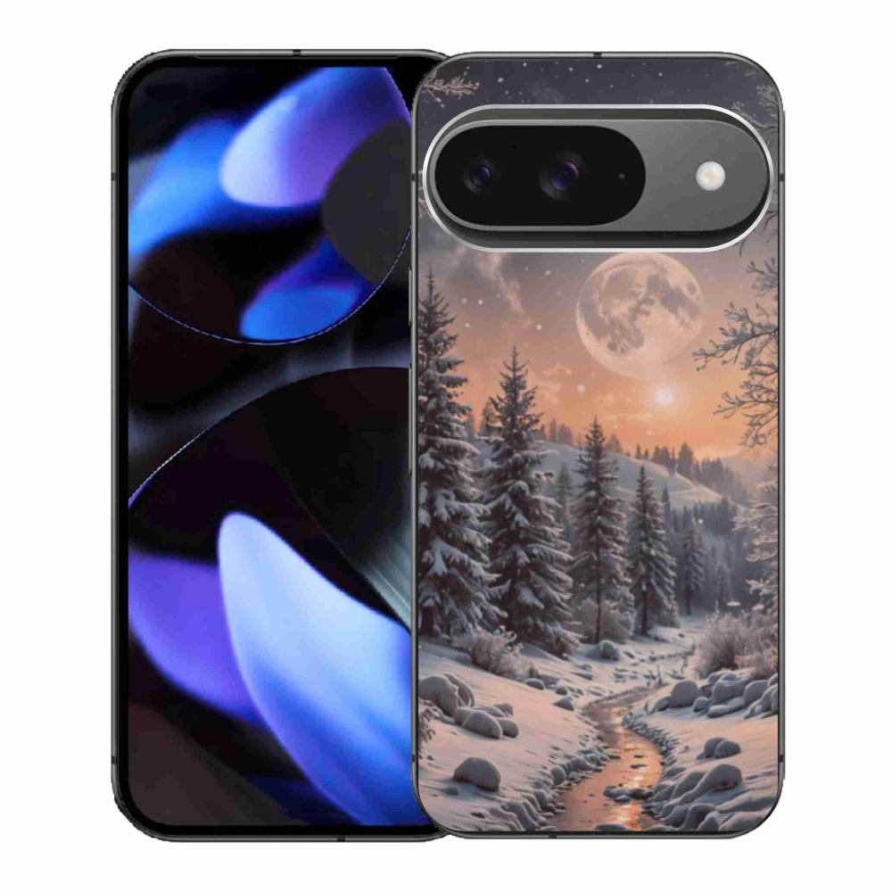 Gélový kryt mmCase na Google Pixel 9 - zimná krajina 2