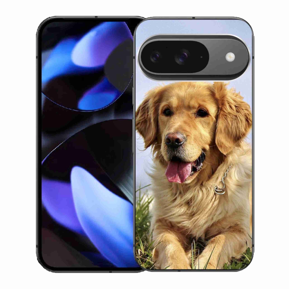 Gélový kryt mmCase na Google Pixel 9 - zlatý retriever
